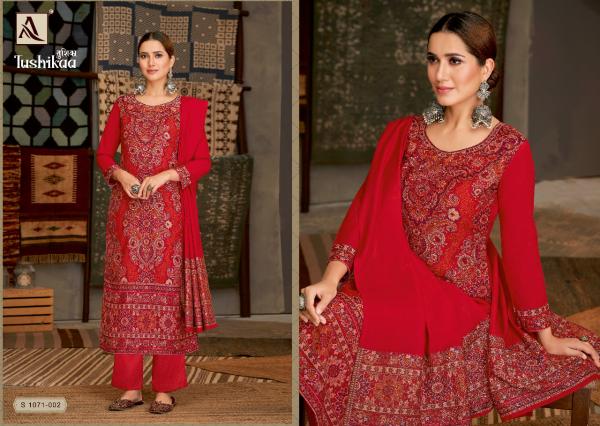 Alok Tushikaa 2 Pure Pashmina Designer Dress Material Collection 